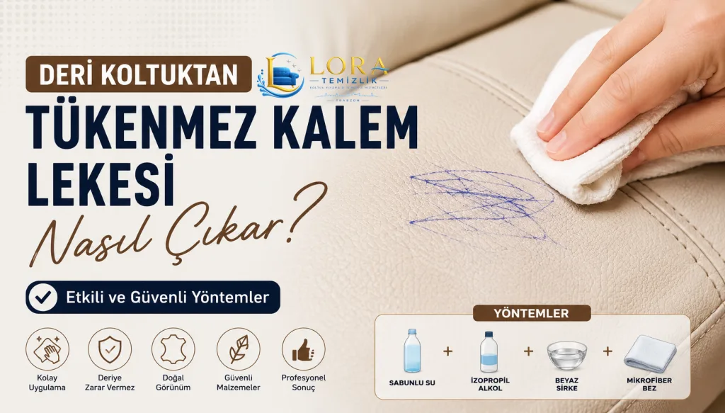 Deri Koltuktan Tükenmez Kalem Lekesi Nasıl Çıkar?